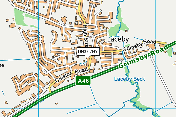 DN37 7HY map - OS VectorMap District (Ordnance Survey)
