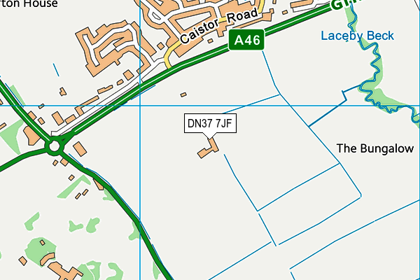 DN37 7JF map - OS VectorMap District (Ordnance Survey)