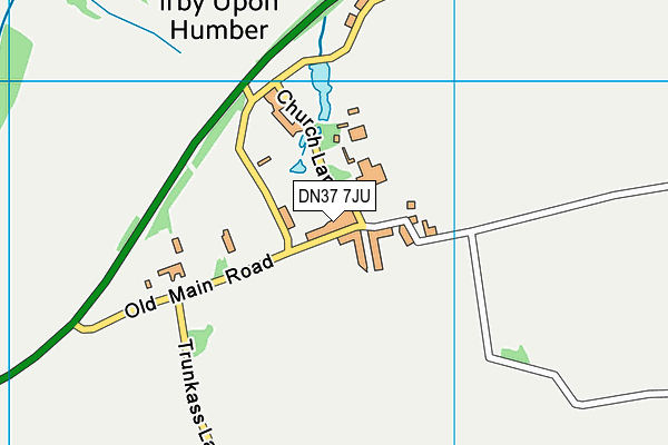 DN37 7JU map - OS VectorMap District (Ordnance Survey)