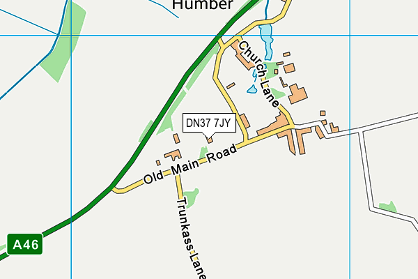 DN37 7JY map - OS VectorMap District (Ordnance Survey)