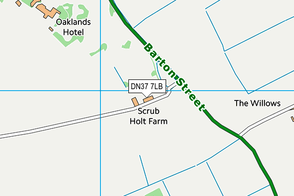 DN37 7LB map - OS VectorMap District (Ordnance Survey)