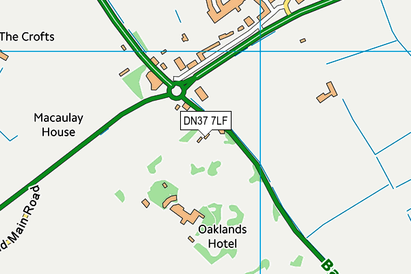 DN37 7LF map - OS VectorMap District (Ordnance Survey)