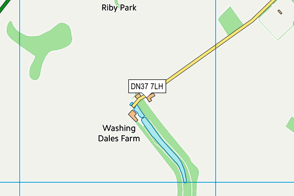 DN37 7LH map - OS VectorMap District (Ordnance Survey)