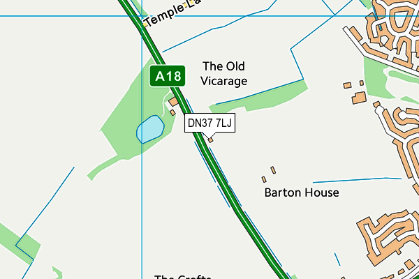 DN37 7LJ map - OS VectorMap District (Ordnance Survey)