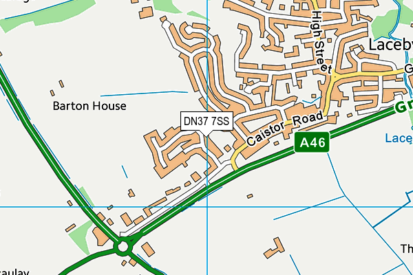 DN37 7SS map - OS VectorMap District (Ordnance Survey)