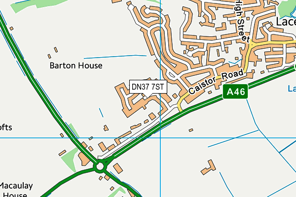 DN37 7ST map - OS VectorMap District (Ordnance Survey)