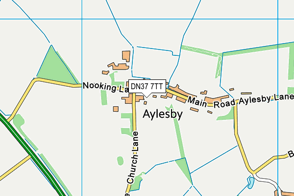 DN37 7TT map - OS VectorMap District (Ordnance Survey)