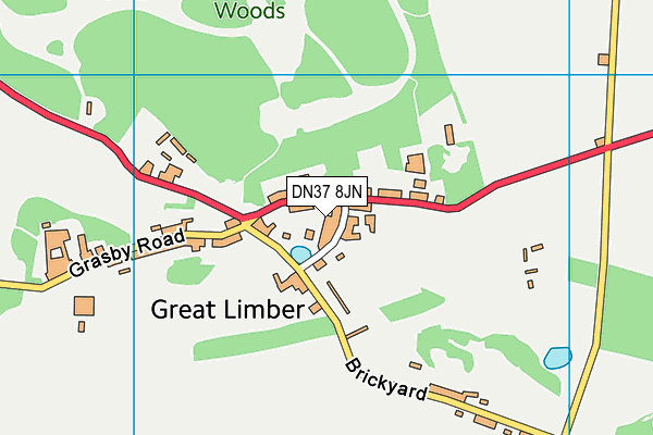 DN37 8JN map - OS VectorMap District (Ordnance Survey)