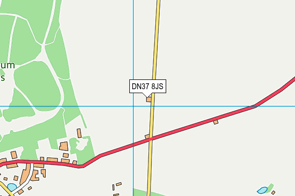 DN37 8JS map - OS VectorMap District (Ordnance Survey)