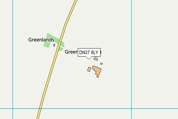 DN37 8LY map - OS VectorMap District (Ordnance Survey)