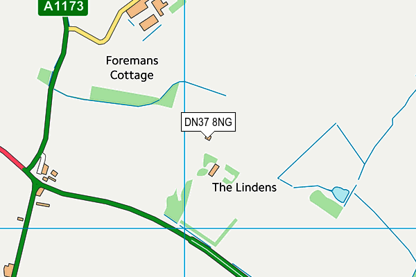 DN37 8NG map - OS VectorMap District (Ordnance Survey)