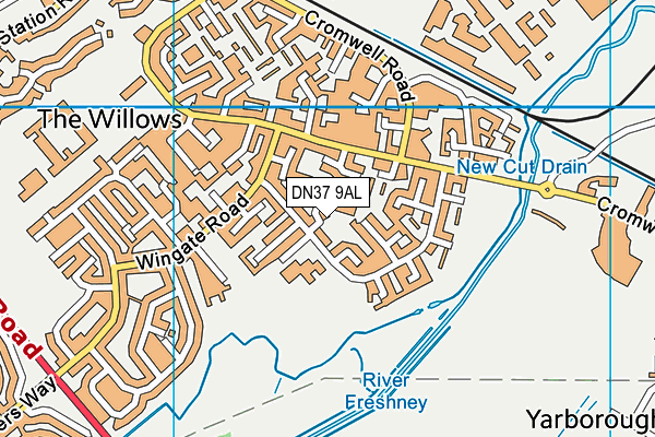 DN37 9AL map - OS VectorMap District (Ordnance Survey)