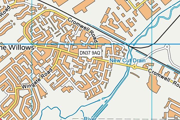 DN37 9AQ map - OS VectorMap District (Ordnance Survey)