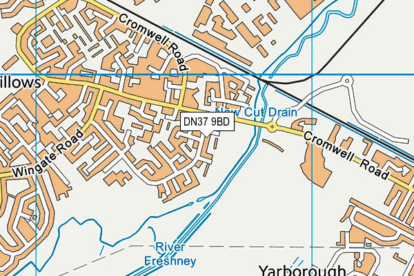 DN37 9BD map - OS VectorMap District (Ordnance Survey)