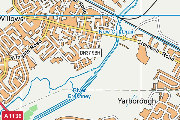 DN37 9BH map - OS VectorMap District (Ordnance Survey)
