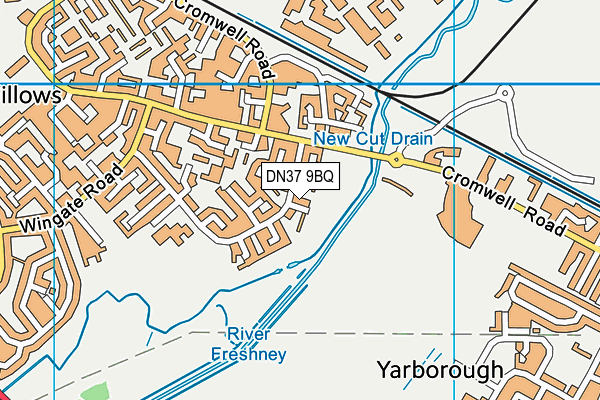 DN37 9BQ map - OS VectorMap District (Ordnance Survey)