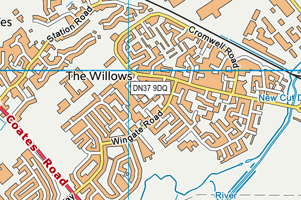 DN37 9DQ map - OS VectorMap District (Ordnance Survey)