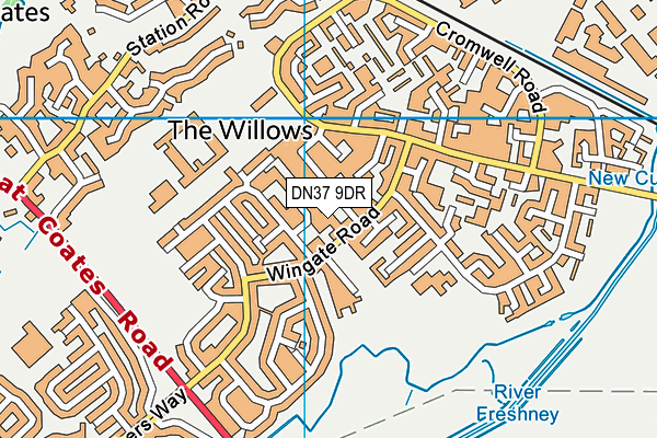 DN37 9DR map - OS VectorMap District (Ordnance Survey)