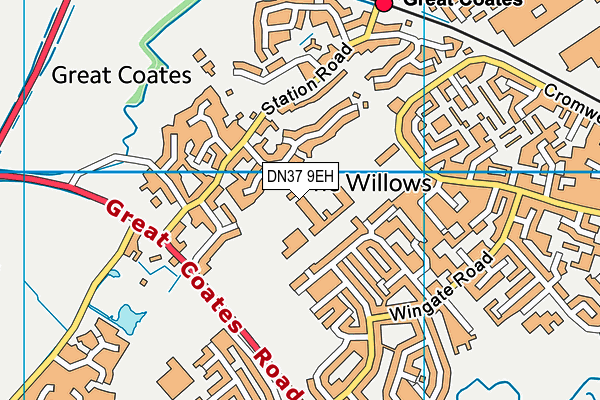 John Whitgift Academy map (DN37 9EH) - OS VectorMap District (Ordnance Survey)
