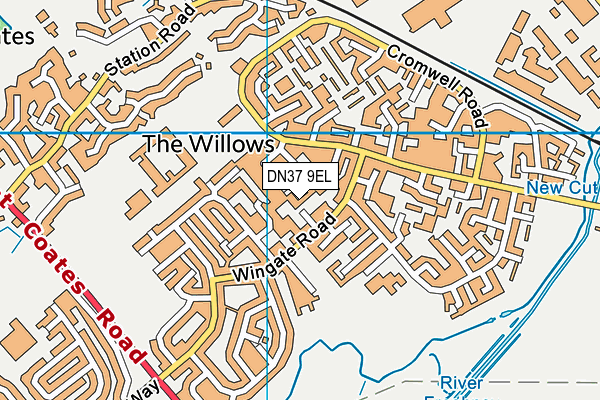 DN37 9EL map - OS VectorMap District (Ordnance Survey)