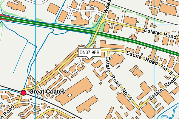 DN37 9FB map - OS VectorMap District (Ordnance Survey)