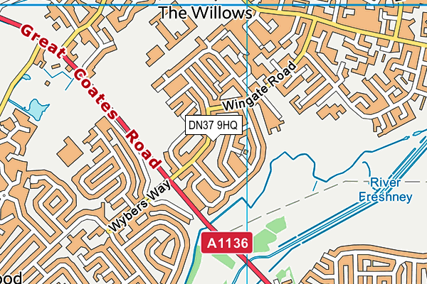 DN37 9HQ map - OS VectorMap District (Ordnance Survey)