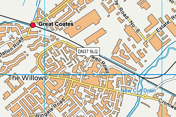 DN37 9LQ map - OS VectorMap District (Ordnance Survey)