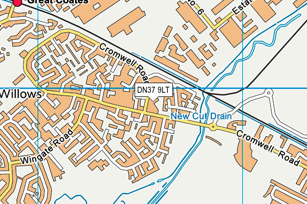 DN37 9LT map - OS VectorMap District (Ordnance Survey)