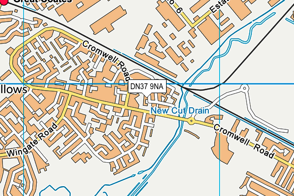 DN37 9NA map - OS VectorMap District (Ordnance Survey)