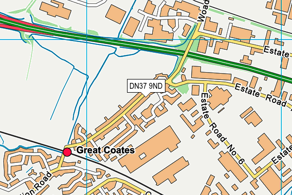 DN37 9ND map - OS VectorMap District (Ordnance Survey)