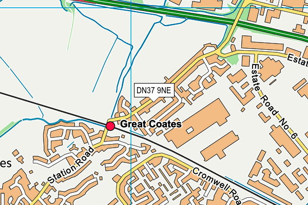DN37 9NE map - OS VectorMap District (Ordnance Survey)