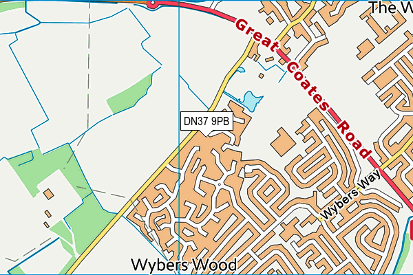 DN37 9PB map - OS VectorMap District (Ordnance Survey)