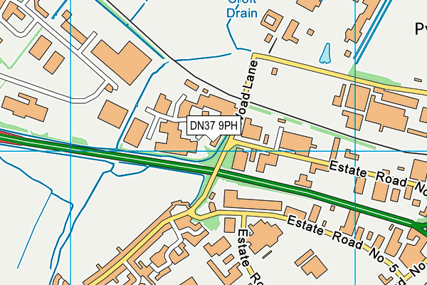 DN37 9PH map - OS VectorMap District (Ordnance Survey)