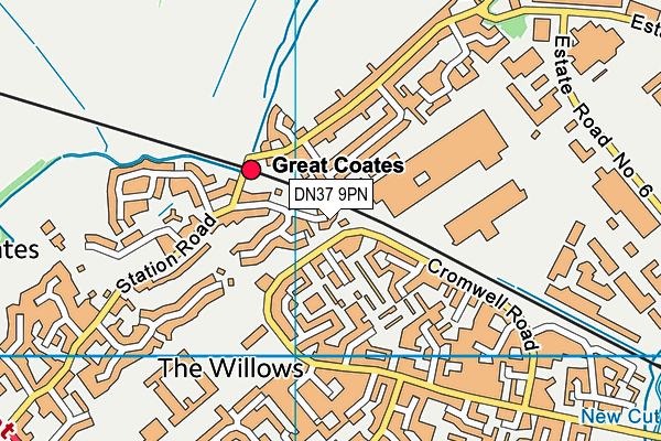 DN37 9PN map - OS VectorMap District (Ordnance Survey)