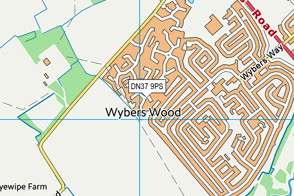 DN37 9PS map - OS VectorMap District (Ordnance Survey)