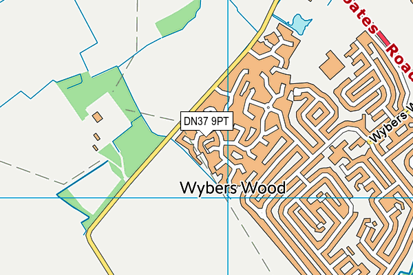 DN37 9PT map - OS VectorMap District (Ordnance Survey)