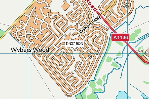 DN37 9QN map - OS VectorMap District (Ordnance Survey)