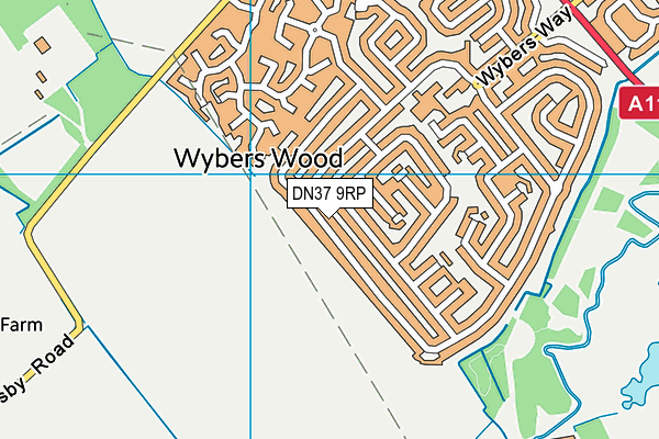 DN37 9RP map - OS VectorMap District (Ordnance Survey)