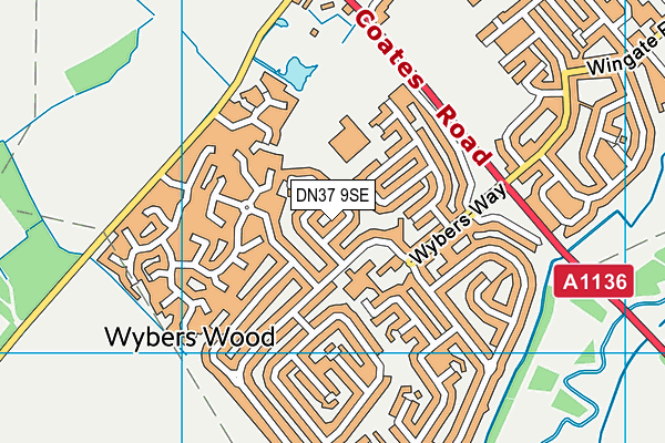 DN37 9SE map - OS VectorMap District (Ordnance Survey)