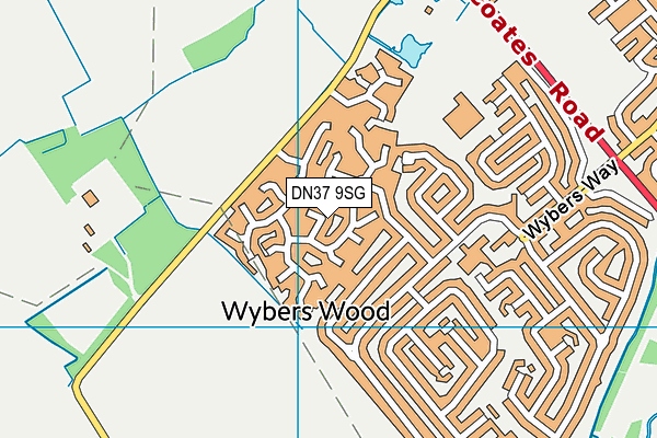 DN37 9SG map - OS VectorMap District (Ordnance Survey)