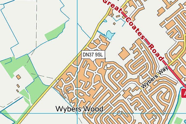 DN37 9SL map - OS VectorMap District (Ordnance Survey)