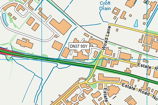 DN37 9SY map - OS VectorMap District (Ordnance Survey)