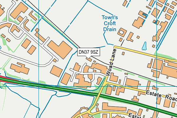 DN37 9SZ map - OS VectorMap District (Ordnance Survey)