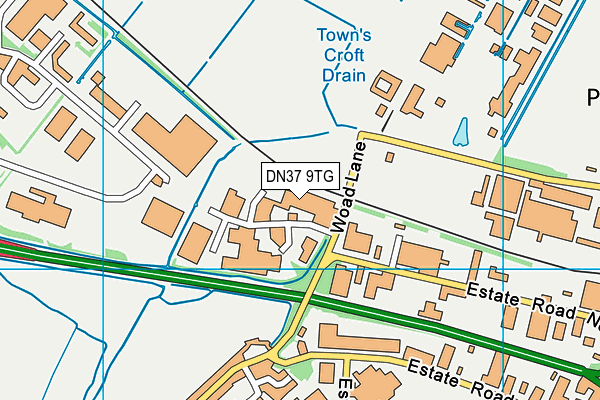 DN37 9TG map - OS VectorMap District (Ordnance Survey)