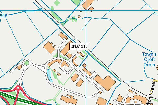 DN37 9TJ map - OS VectorMap District (Ordnance Survey)