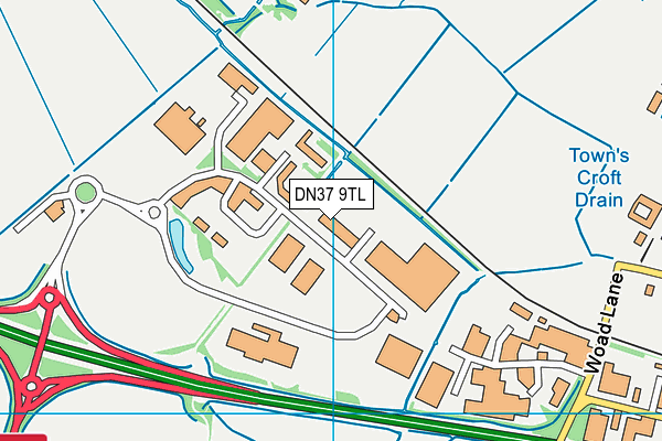 DN37 9TL map - OS VectorMap District (Ordnance Survey)