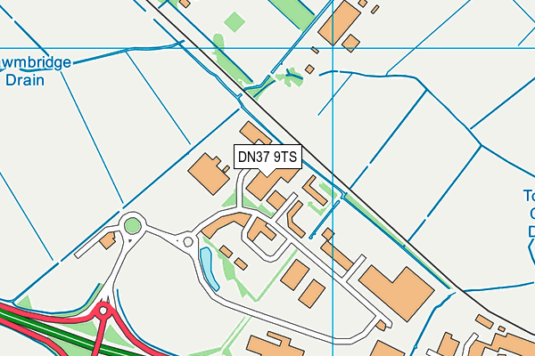 DN37 9TS map - OS VectorMap District (Ordnance Survey)