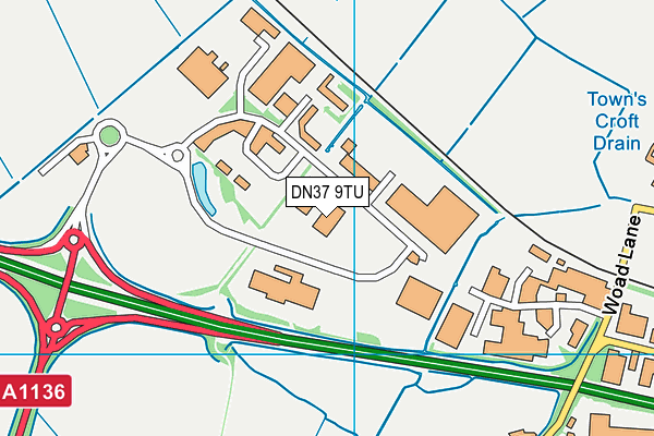 DN37 9TU map - OS VectorMap District (Ordnance Survey)