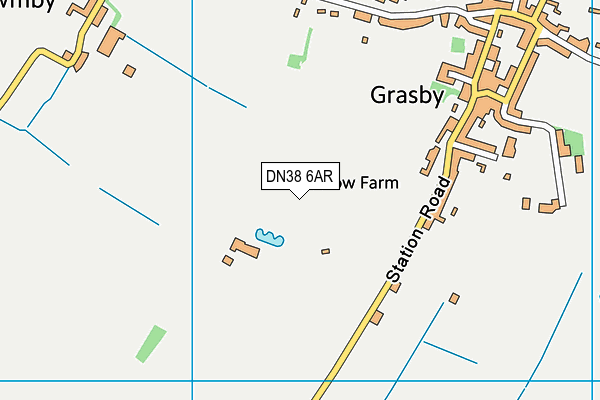 DN38 6AR map - OS VectorMap District (Ordnance Survey)