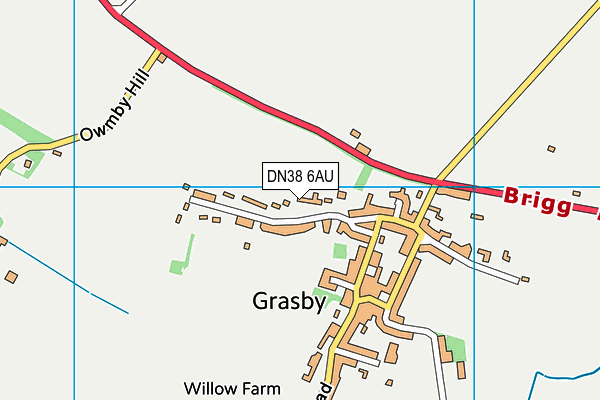 Grasby All Saints Church of England Primary School map (DN38 6AU) - OS VectorMap District (Ordnance Survey)